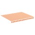 Tela de repuesto para toldo amarillo y naranja 3x2,5