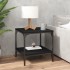 Mesas auxiliares 2 uds madera contrachapada negro 40x40x40