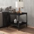 Mesas auxiliares 2 uds madera contrachapada negro 40x40x40