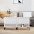 Mesas auxiliares 2 uds contrachapada blanco brillo 50x46x50