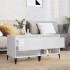 Mesas auxiliares 2 uds contrachapada blanco brillo 50x46x50