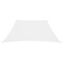 Toldo de vela trapezoidal tela oxford blanco 3/4x3