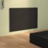 Cabecero de cama madera contrachapada negro 120x1,5x80