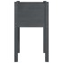 Jardinera de madera maciza de pino gris 40x40x70