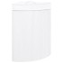 Cesto para la ropa sucia de esquina bambú blanco 60