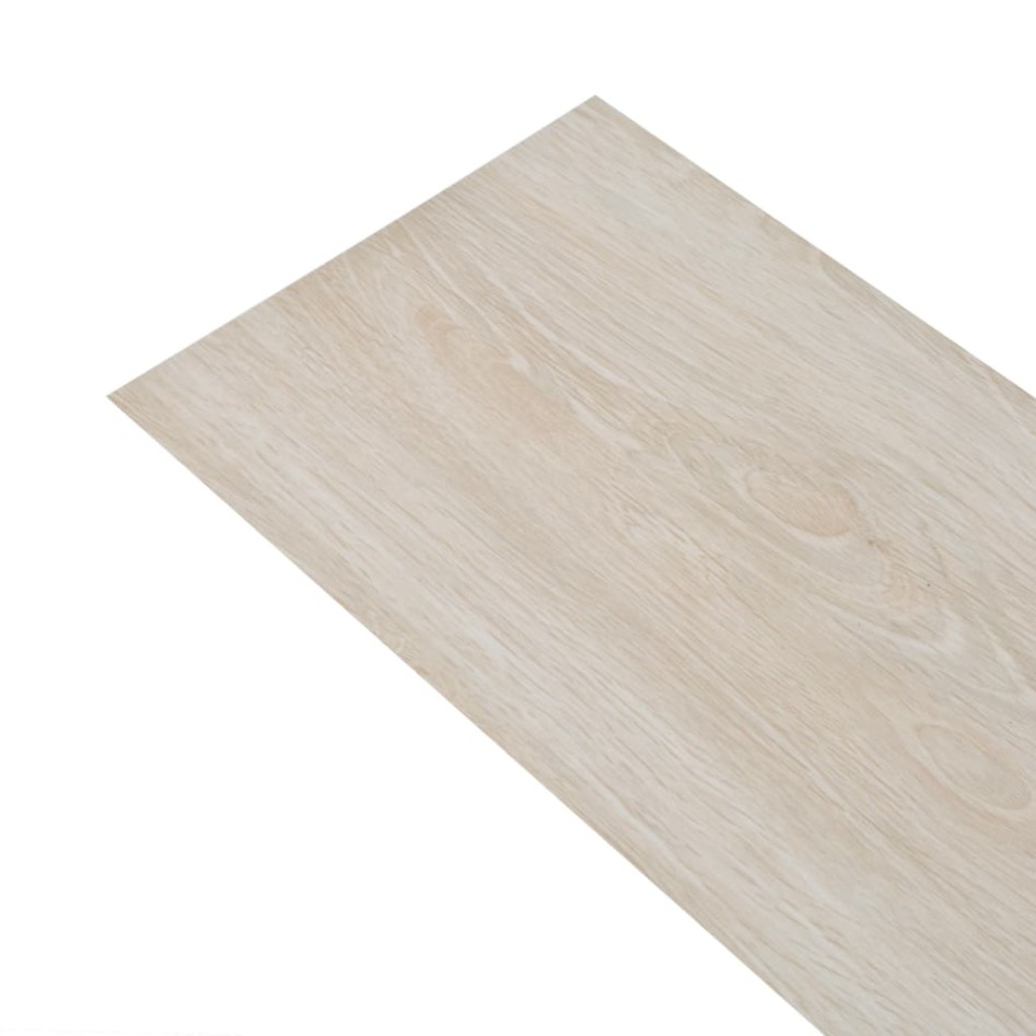 Lamas de suelo PVC autoadhesiva roble blanco clásico 2,51m²