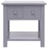 Mesa auxiliar madera de Paulownia gris 40x40x40