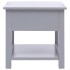 Mesa auxiliar madera de Paulownia gris 40x40x40