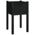 Jardineras 2 unidades madera maciza de pino negro 40x40x70