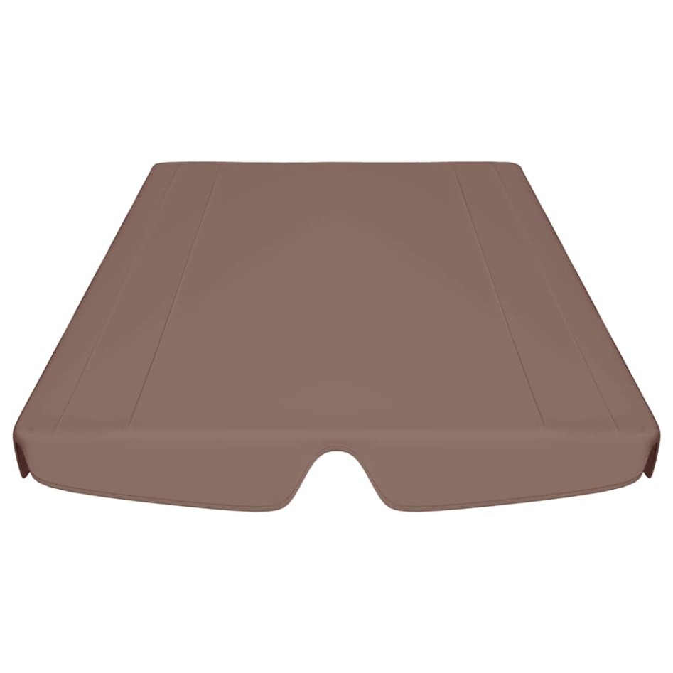 Dosel de repuesto columpio de jardín marrón 188/168x145/110