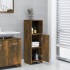 Armario de baño madera contrachapada roble ahumado 30x30x95
