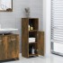 Armario de baño madera contrachapada roble ahumado 30x30x95