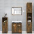 Armario de baño madera contrachapada roble ahumado 30x30x95