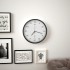 Reloj radiocontrol de pared cuarzo blanco y negro 31