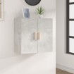 Armario de pared madera contrachapada gris hormigón 60x30x60 cm
