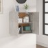 Armario de pared madera contrachapada gris hormigón 60x30x60