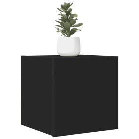 Mueble de salón de pared negro 30,5x30x30