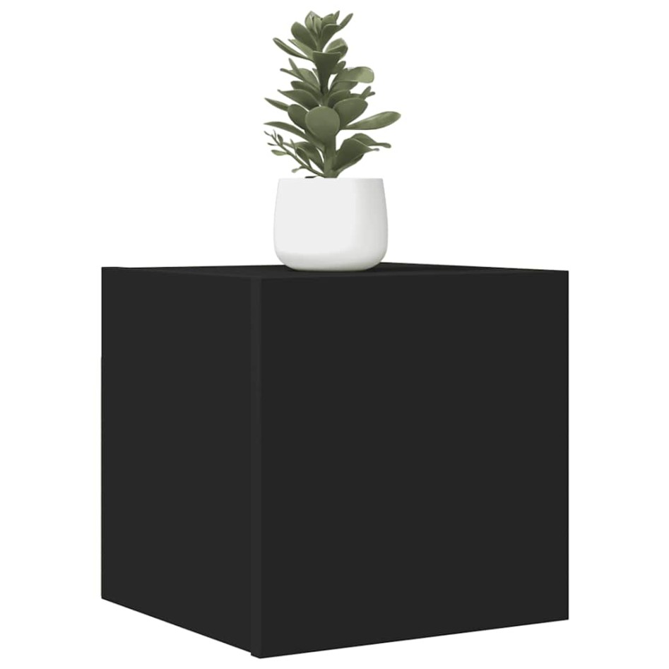 Mueble de salón de pared negro 30,5x30x30