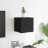 Mueble de salón de pared negro 30,5x30x30