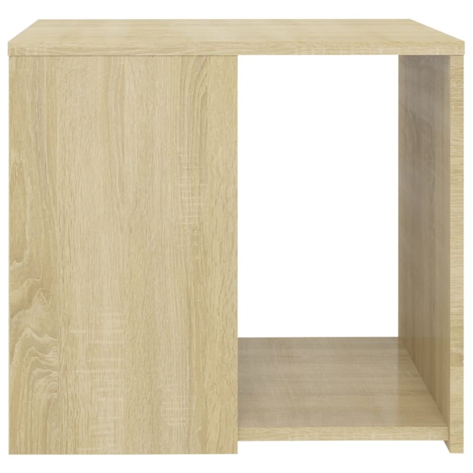 Mesa auxiliar madera contrachapada roble Sonoma 50x50x45