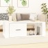 Mesa de centro madera contrachapada blanco brillo