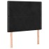 Cama box spring con colchón terciopelo negro 90x200