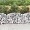 Cesta de gaviones forma arco hierro galvanizado 150x50x80/100cm