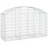 Cesta de gaviones forma arco hierro galvanizado