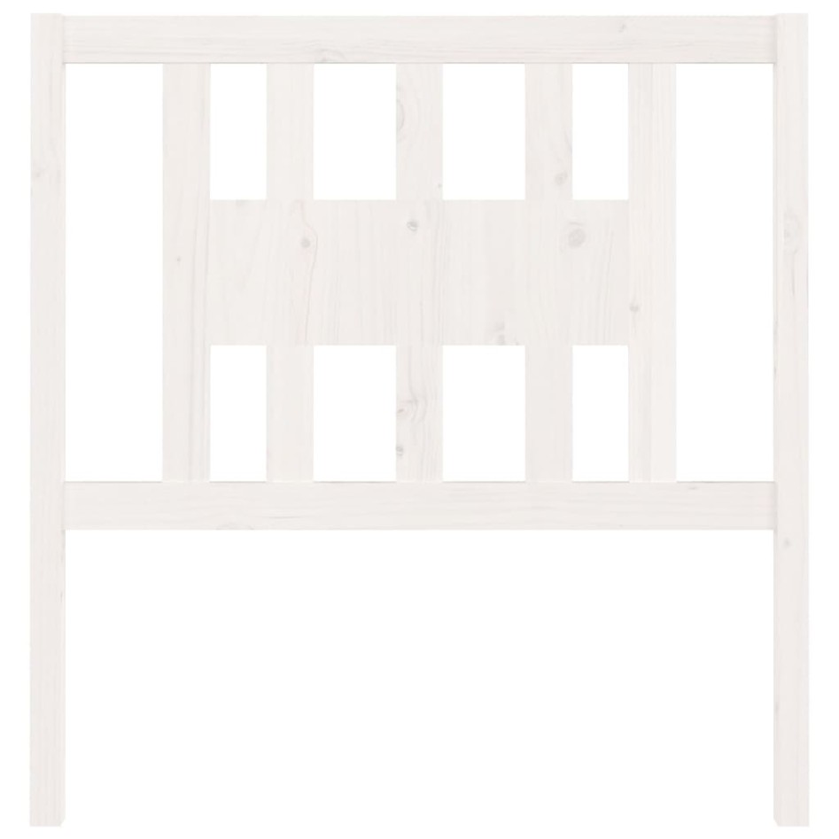 Cabecero madera maciza de pino blanco 96x4x100