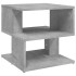 Mesa auxiliar de madera ingeniería gris hormigón 40x40x40