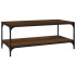 Mesa de centro madera contrachapada roble marrón 80x50x40
