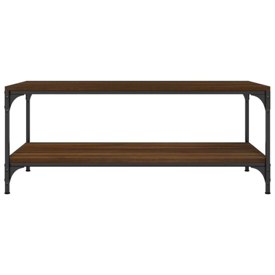 Mesa de centro madera contrachapada roble marrón 80x50x40