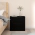 Mesita de noche de pared negro 50x36x47
