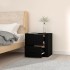 Mesita de noche de pared negro 50x36x47