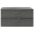 Cajas de almacenaje 2 unidades tela gris antracita 70x40x18