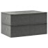 Cajas de almacenaje 2 unidades tela gris antracita 70x40x18