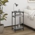 Mesa auxiliar madera contrachapada gris Sonoma 40x30x75