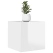 Muebles de salón de pared blanco brillo 30,5x30x30 cm