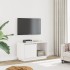 Mueble para TV de madera maciza de pino blanco 74x35x44