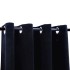 Cortinas opacas con anillas 2 uds terciopelo negro 140x245