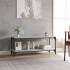 Mueble para TV contrachapada y acero gris Sonoma 100x33x41