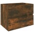 Mueble de lavabo contrachapado roble ahumado 60x38,5x45
