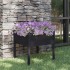 Jardinera de madera maciza de pino negro 70x70x70