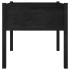 Jardinera de madera maciza de pino negro 70x70x70