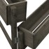 Jardinera plegable de jardín madera de abeto gris 60x14x75