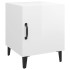 Mesitas de noche 2 uds madera contrachapada blanco