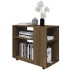 Mesa auxiliar madera contrachapada roble marrón 70x35x55