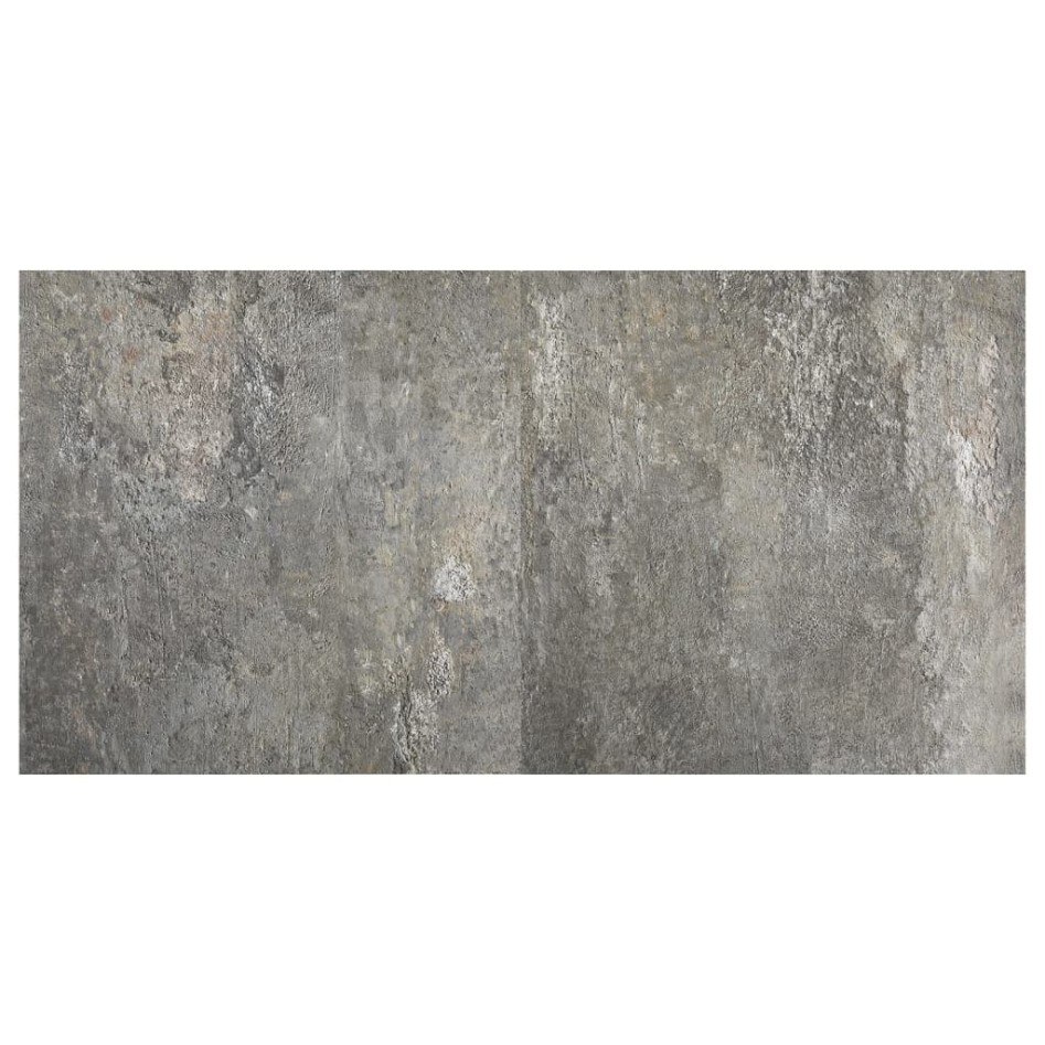 Tarimas de suelo autoadhesivas 20 uds PVC gris 1,86