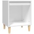 Mesita de noche madera contrachapada blanco 40x35x50