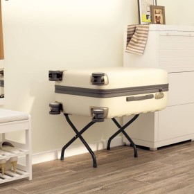 Soporte para maletas con respaldo negro 56x39x52